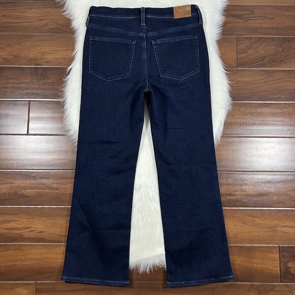 J. Crew Size 30 Rinse Wash Brushed Back Slim Demi Boot Cut Denim Jeans BN042 - Picture 7 of 9